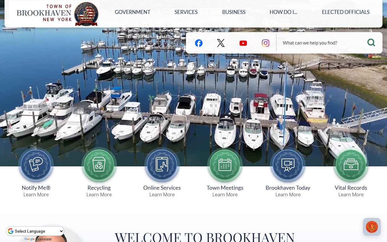 Brookhaven Town Clerk office - deed records handled by Suffolk County Clerk