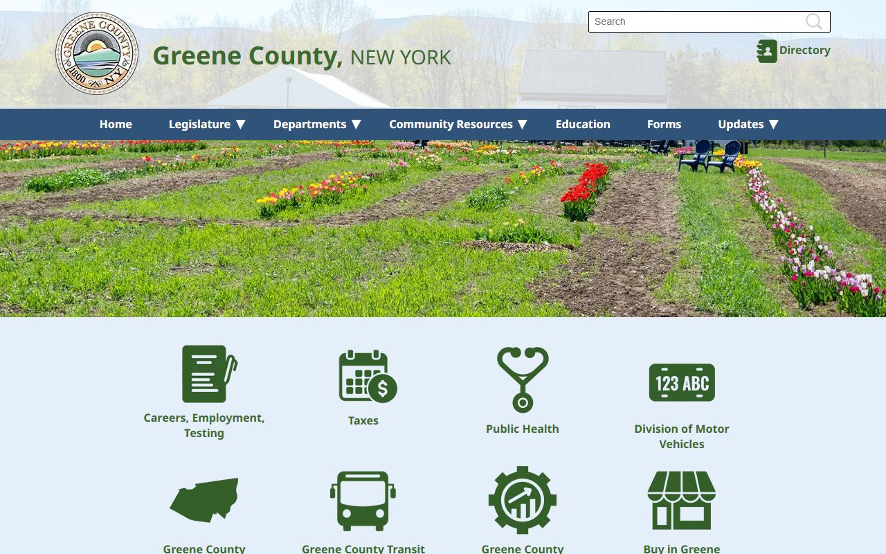 Greene County Clerk website for accessing deed records