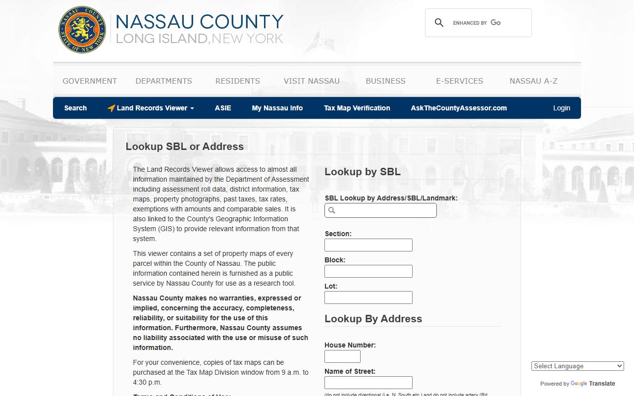 Nassau County Clerk property lookup for North Hempstead deed records